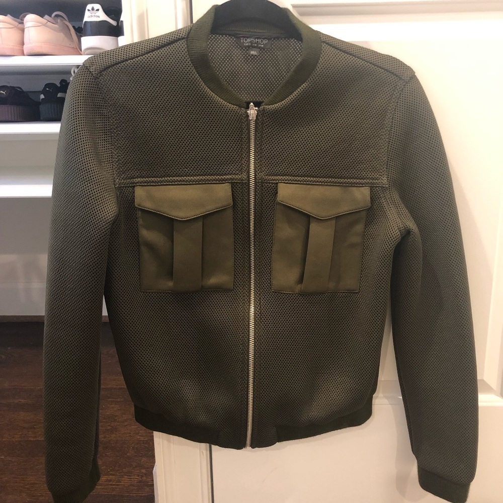 TOPSHOP utility bomber jacket